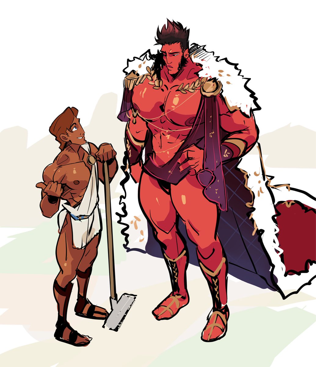 hotdodoido's tweet photo. revisting this Hercules Summer Job at King Diomedes stud-idea from years ago. Was fun to “redraw” em on my discord stream 💖 https://t.co/VoNfrxK4fQ
