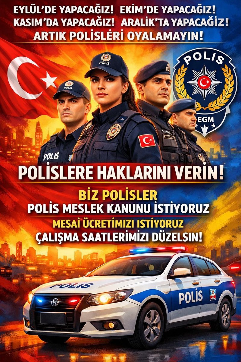 metobaabaa's tweet photo. Her ay dile kolay en az 100-150 saat fazladan mesai.Diger memurlar 1 saat mesai yapsa hakkını alırken Neden Polislere Hakkı verilmez.Yillardir verilmeyen hakları artık bir kenara bıraktık.
#polisemesaiücreti https://t.co/5zZY5qGHHx