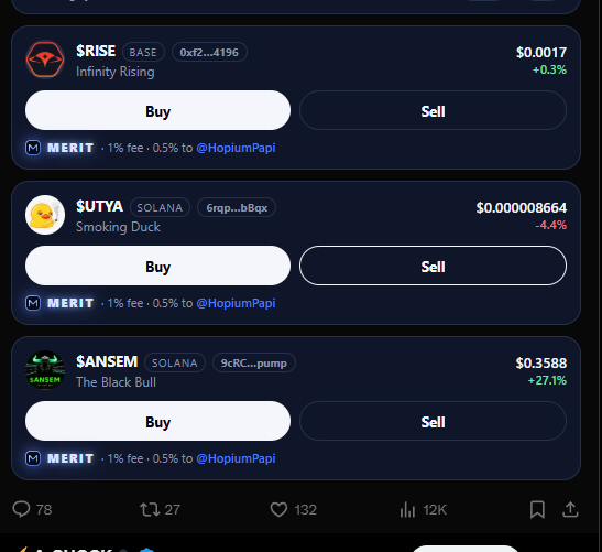 IShortBTC's tweet photo. Did you know you can install @meritoverlay directly from the chrome extension store with the press of a button?

Get merit now and trade directly on X feed, no sign up is necessary . Use your own wallets to trade with our Merit Overlay 

P.s -you can snipe cashtags on x accounts you track the second their post hits the feed