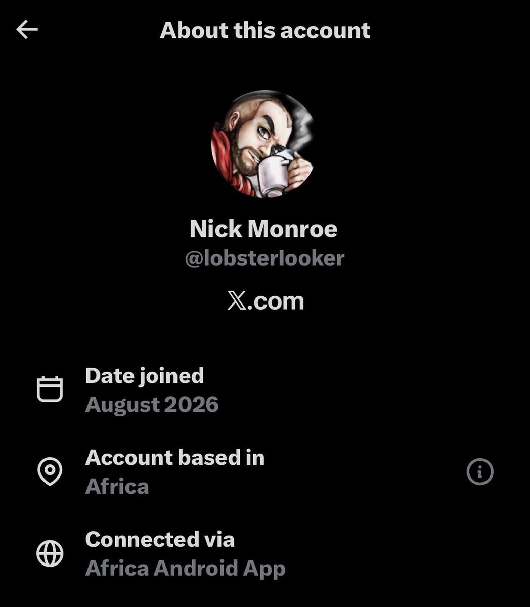 SassySouthBlond's tweet photo. Team Tate is deploying the African Botnet to make duplicates of account that look like regular accounts. They have been reported for days. When is @x @support @safety going to do something about it?

Report these accounts. Like and share this post so others do. Post any other accounts you notice. They are posting some crazy defaming info that could be changed by Ai and made to look like these people posted it when they didn't. Report them. If X does not fix this they are going to have a problem on their hands.