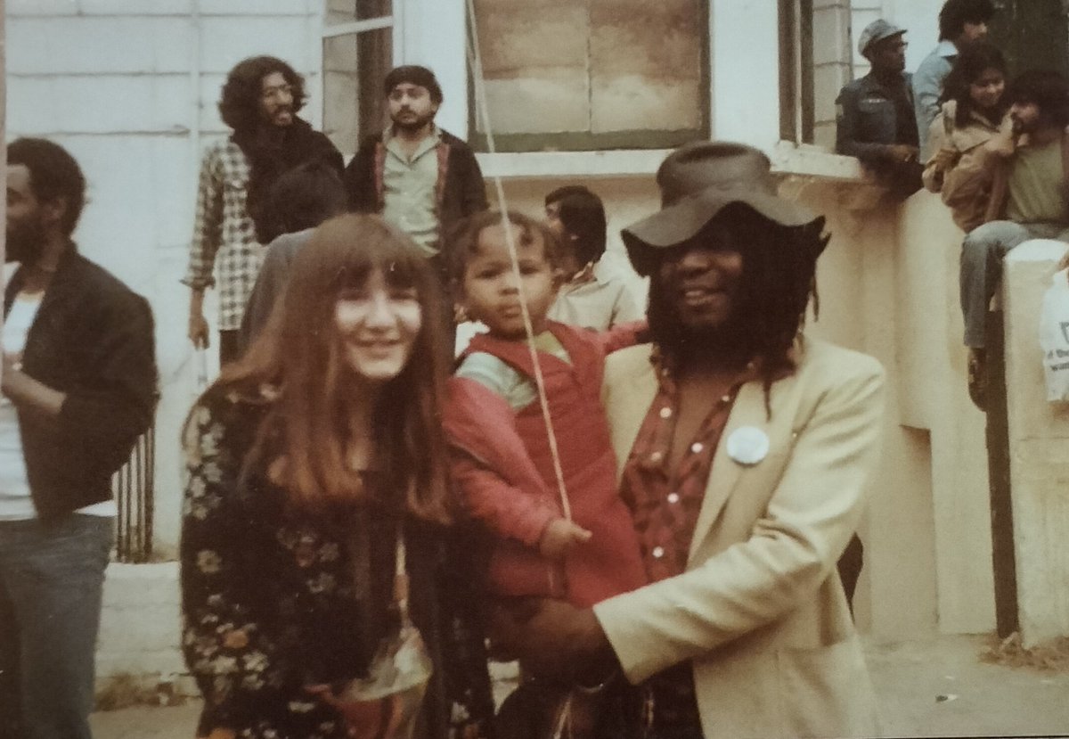 susorunge's tweet photo. Sometime in the mid 1970s Notting Hill carnival was a smaller event but still the strong and joyous celebration.  Many family and friends have passed since then but my old photos and memories remain and this is just one off them ☺️  
We don't forget history. https://t.co/MbrENy1ZbX