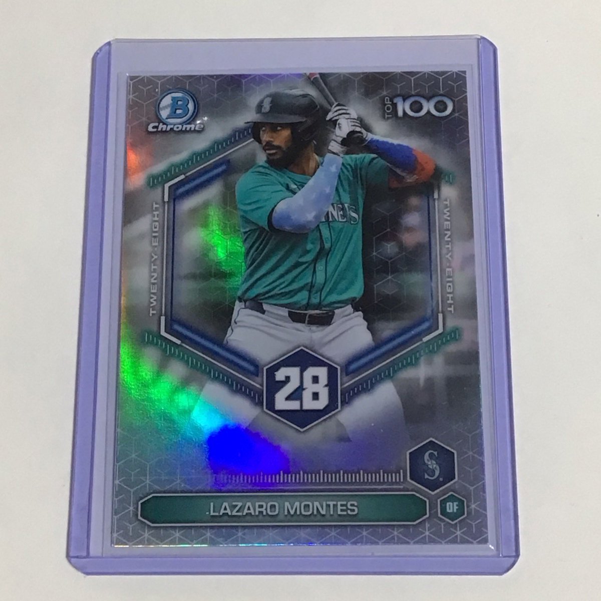 PromotionsDa's tweet photo. 2026 Bowman - Bowman Scouts' Top 100 Insert Lazaro Montes #BTP-28 Refractor https://t.co/K3nQXuMpbj #eBay #TheHobby #BaseballCards https://t.co/KkWFPYbTm4