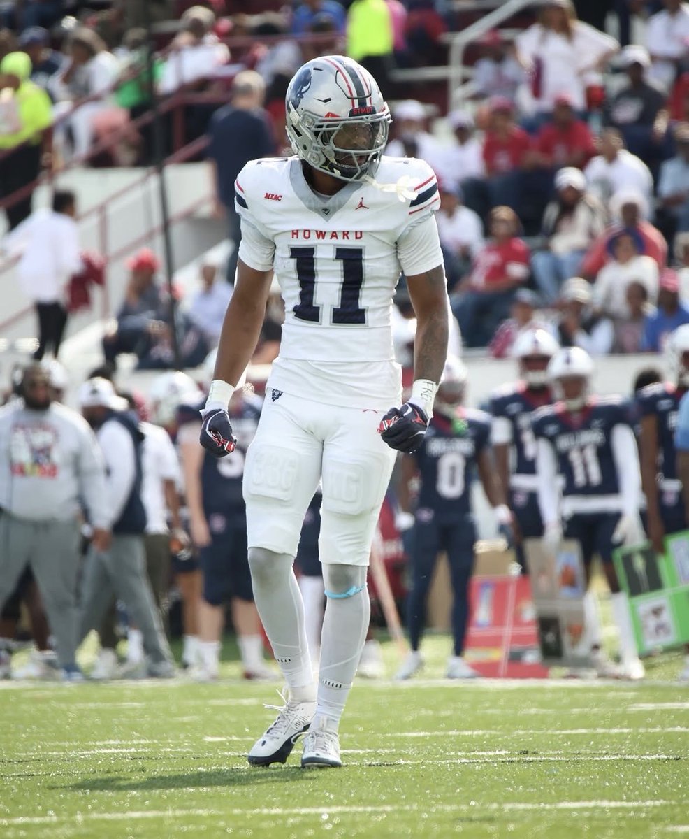 NFFNetwork's tweet photo. Congrats to All-MEAC DB Kedrick Green, Howard's nominee for the 2026 #CampbellTrophy! #Bisonpride 🦬🦬 https://t.co/UsEz45Ngk5