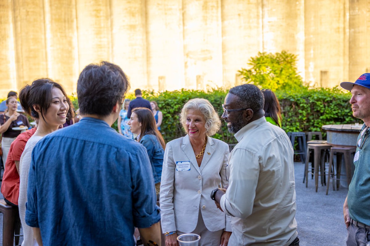 President Genco attends an event for the School of Architecture and Planning. 