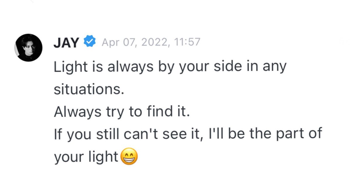 4j20th's tweet photo. 🐈‍⬛: light is always by your side in any situations. always try to find it. if you still can't see it, i'll be the part of your light😁

jongseong :( https://t.co/Z4q4Ts4AOd