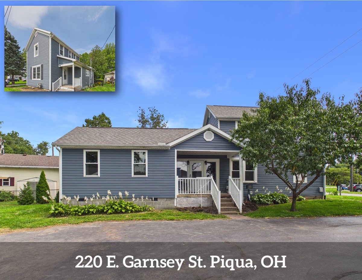 LeisRealty's tweet photo. 🏡 NEW LISTING | $137,000
📍 220 E Garnsey St, Piqua, OH
Call/Text Leis Realty REALTOR® Dustin Leis 937-423-0916
#PiquaOH #PiquaRealEstate #OhioRealEstate #NewListing #HomeForSale #MiamiCountyOhio #HouseForSale https://t.co/yR8Xzwu0At