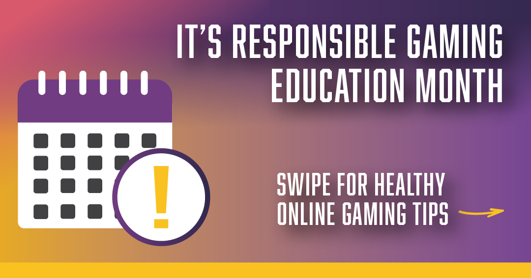 PBYP_OH's tweet photo. Online gaming is available to almost anyone at any time. Though it can be a fun way to pass time, there are also risks involved. #ResponsibleGamingEducationMonth aims to spread awareness of how people can engage in gaming while lowering their risk for anxiety, depression, stress, and other related symptoms of gaming. For more information, explore the online gaming toolkit: https://t.co/vPrYzquF5N

#ResponsibleGaming #PauseBeforeYouPlay