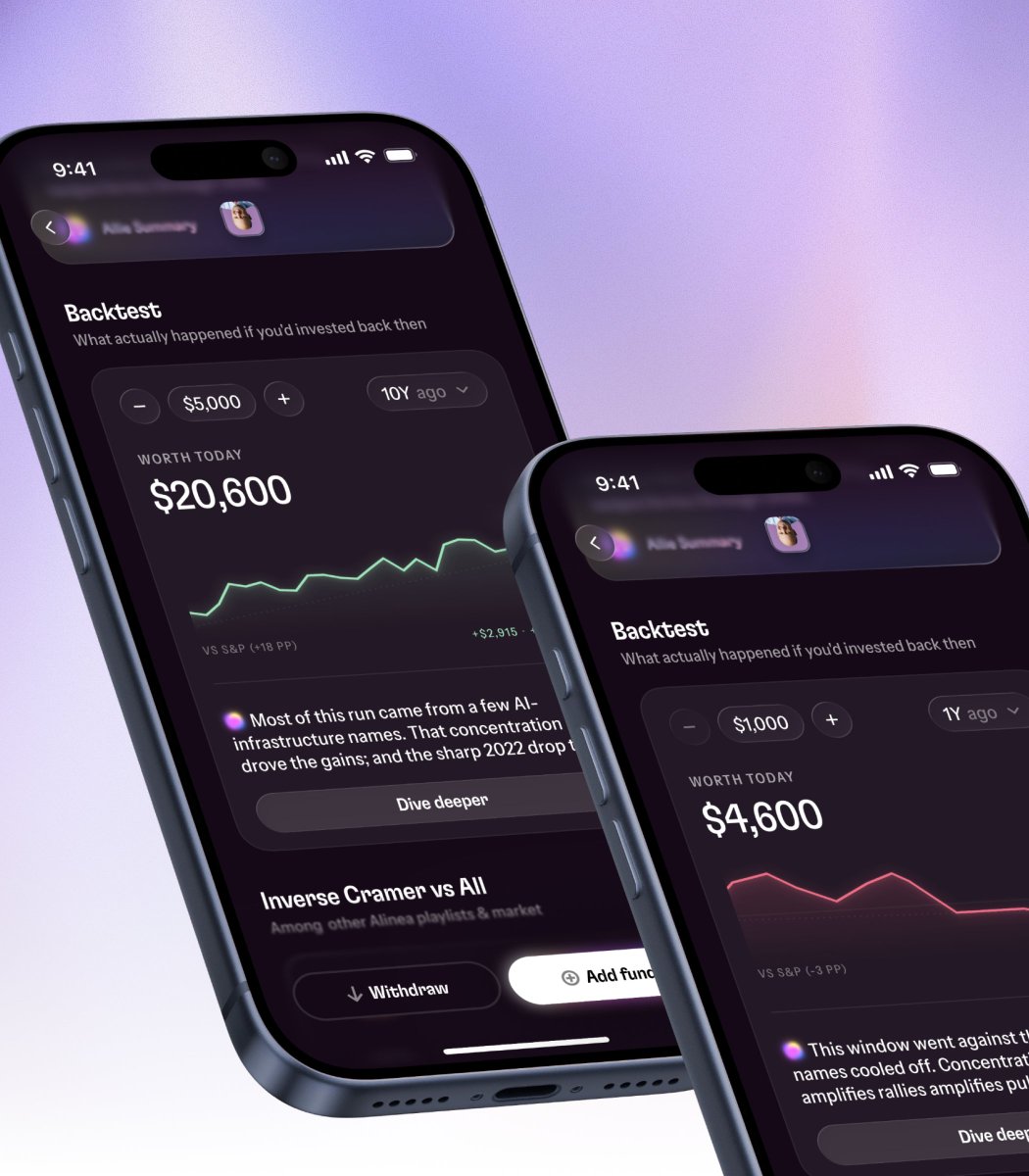 eugene_reuka's tweet photo. backtesting flow for @alineainvest_

pick an amount and a date, then see what it would be worth today https://t.co/SAfSZpfsKZ