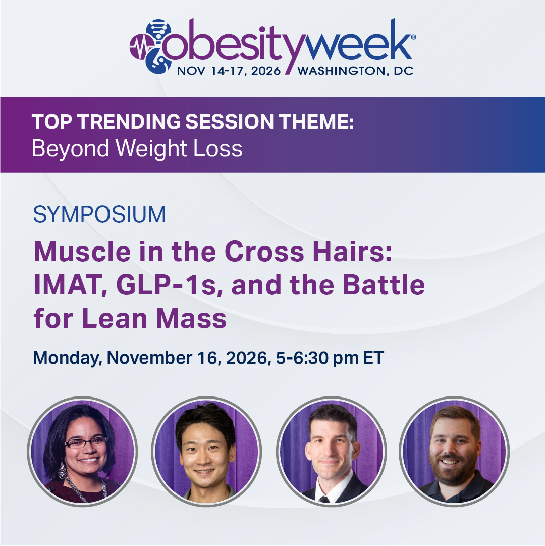 ObesityWeek's tweet photo. Obesity care is about more than weight loss. 

Featured sessions at ObesityWeek 2026 explore preserving muscle, supporting mental well-being, and improving long-term health outcomes to help patients thrive. 

Register today: https://t.co/PWdpjY7nsn 

#OW2026 #ObesityWeek https://t.co/skcwnDs9er