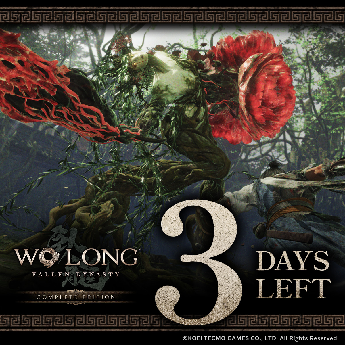 KoeiTecmoUS's tweet photo. In 3 days #WoLongCE brings the dark Three Kingdoms to Nintendo Switch 2!

Pre-order now👇
https://t.co/ip2w6Kej89 https://t.co/UZHSTrEiXy
