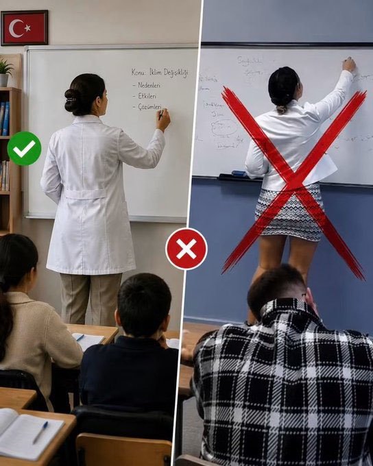 Hm12ss's tweet photo. Sınıfta etek boyu değil müfredat konuşur.
Kurallara uyacaksınız! https://t.co/fF6lq3ov6z