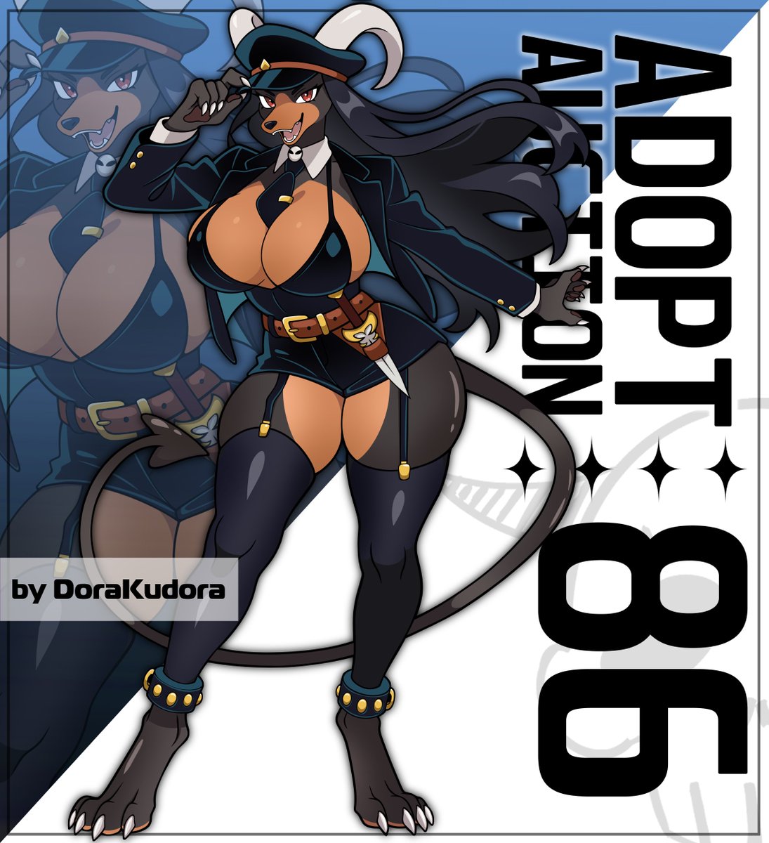 dora_kudora's tweet photo. A new adopt is already on ych! ♡(>ᴗ•)     
Houndoom Guard

Link to bid in the comments~     
#adopt #adoptable #adoptables #pokemon #Houndoom https://t.co/as3CYHfrsy