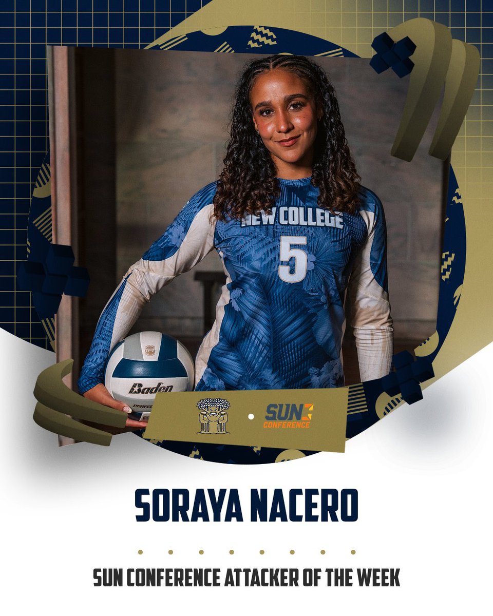 NCFBanyans's tweet photo. Another week of multiple player @sunconference Players of the Week for NCF Volleyball!  

🏐: Soraya Nacero is your Attacker of the Week 
🏐 Adison Phillippe takes home her second straight Setter of the Week Award

 Press Release: https://t.co/tpODdmvVuI

#GoMightyBanyans https://t.co/6NromxZebk