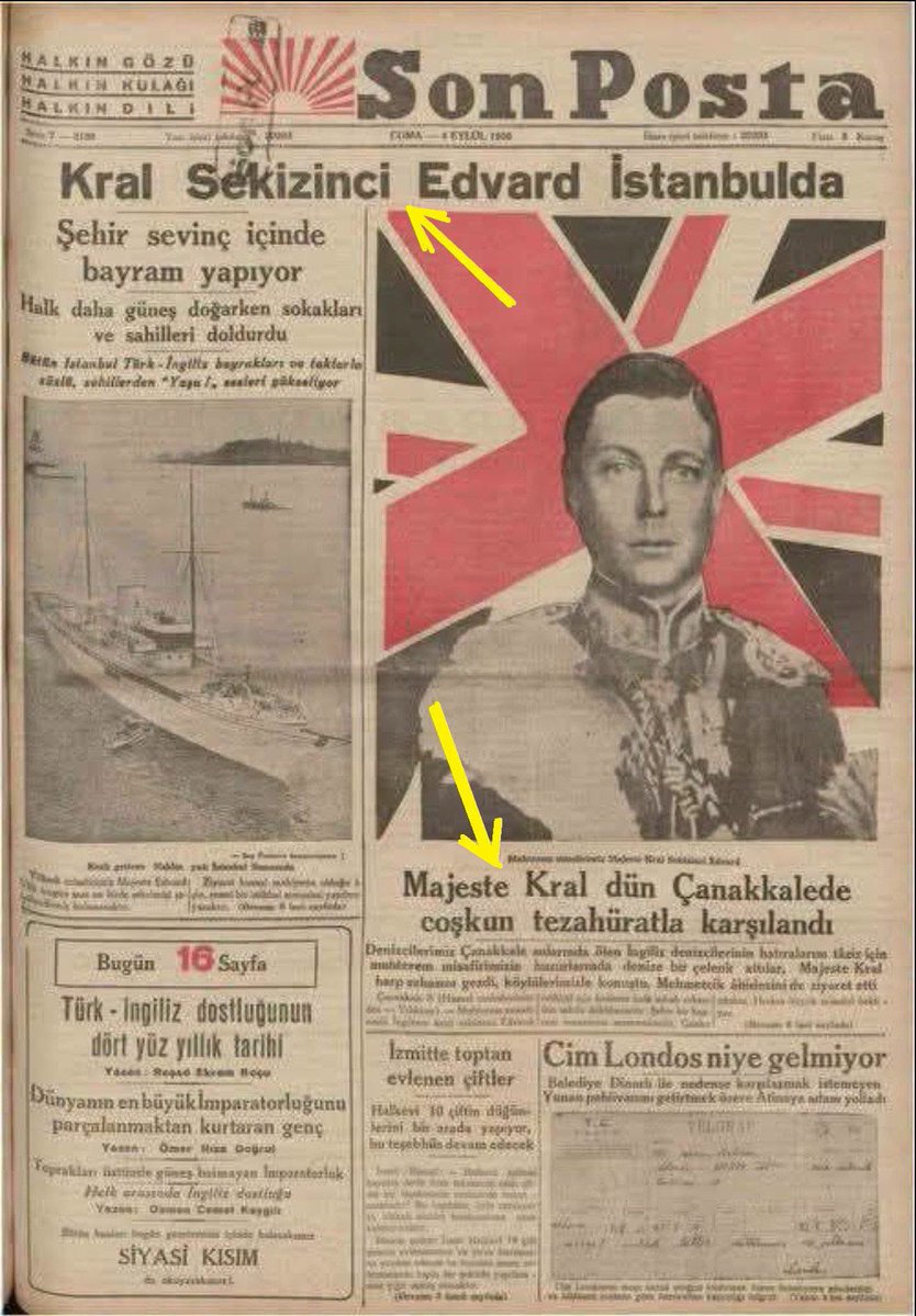 Black_Mamba1730's tweet photo. -Osmanlı Padişahları HAİN
-Sultan Vahdettin İngiliz İŞBİRLİKÇİSİ
-Araplar bizi sırtımızdan vurdu

Ama 250 bin şehit verdiğimiz Çanakkale'ye saldıran İngiliz Kralı ise :
-Majeste Kral
-Büyük Misafir
-Kral Sekizinci Edvard
-Halk coşkuyla Kralı karşılıyor

Ulan siz nasıl bi belasınız be.!!