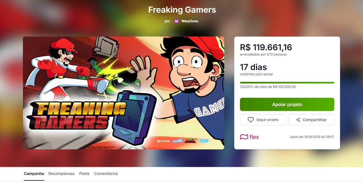 SrWilsonCCA's tweet photo. Falta menos de 20 dias pra acabar o financiamento do nosso jogo Freaking Gamers.
Batemos a primeira meta do jogo base então ele vai existir!

Porém apenas para STEAM com 5 fases e poucos personagens, será um jogo bem curto dando pra zerar só em 1 horinha :( https://t.co/IeI1AIwtf1
