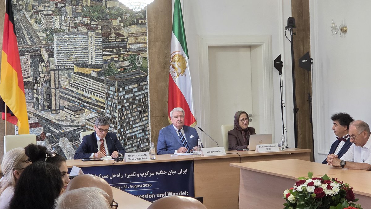 Rajavi_Iran_E's tweet photo. The international community must recognize the Iranian people's right to resist and fight against the ruling dictatorship and the IRGC. 
Democratic change and establishing a republic based on the separation of religion and state is the key to peace and security in the region.
#FreeIran10PointPlan