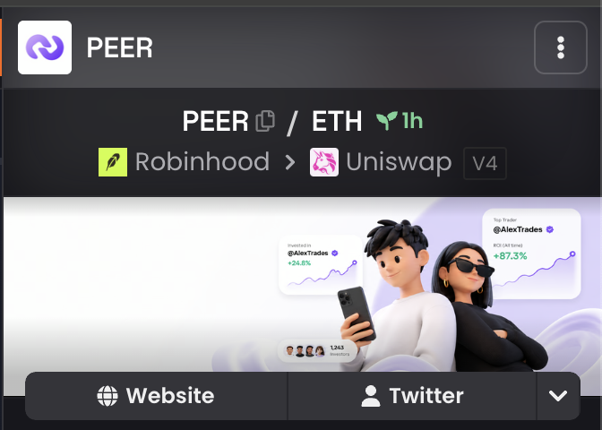 PeerDotFamily's tweet photo. The $PEER @dexscreener is updated. 

Platform is going live next. 

0x96f0889cbc2d1423fd64fd1307335fe72f1a198e https://t.co/eUXJuYQjhl
