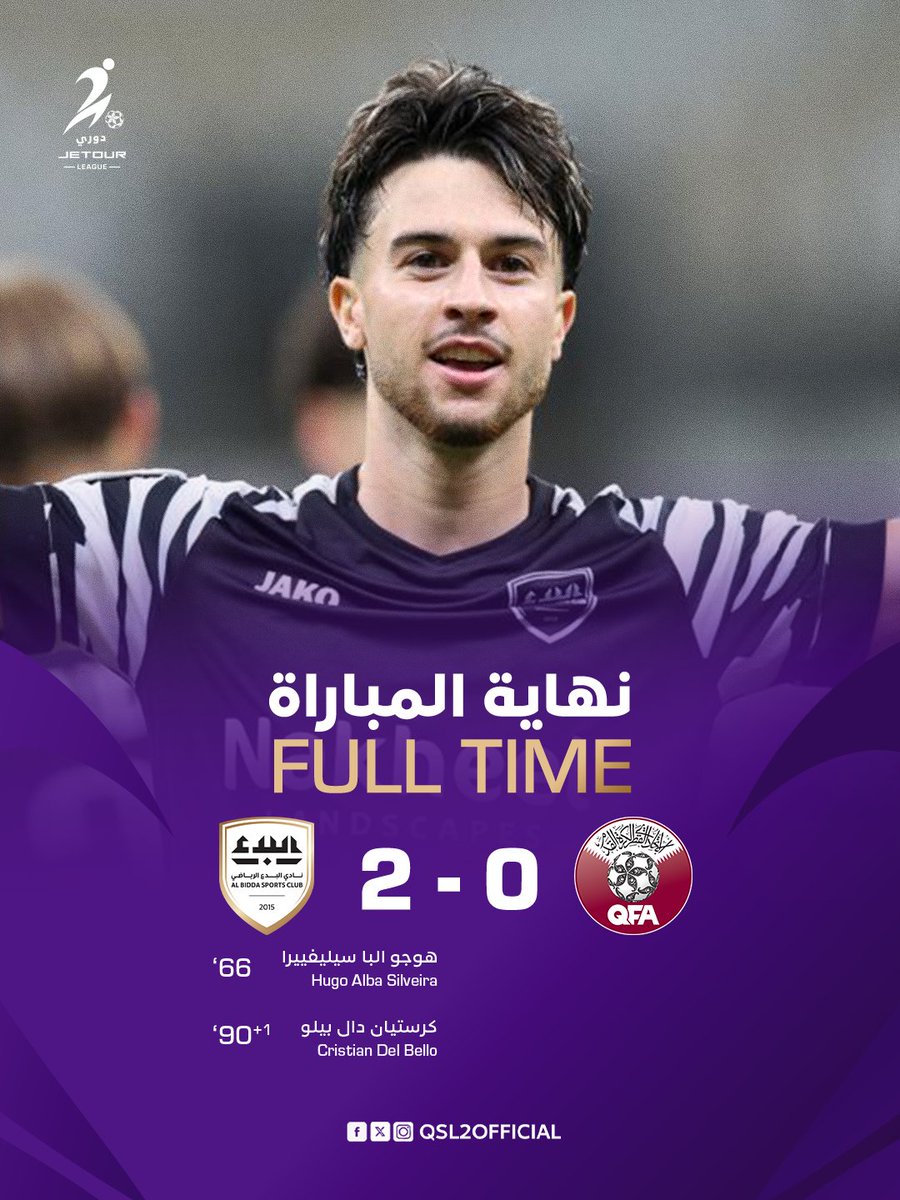 qsl2official's tweet photo. 🔚 نهاية المباراة

#البدع_منتخب_قطر_تحت_23 | #دوري_جيتور | #نرتقي_بالطموح 

🔚 Full-Time​​

Week 2 | #JetourLeague | #AimHigher | @Jetourqatar https://t.co/WlNz6Hd6fj
