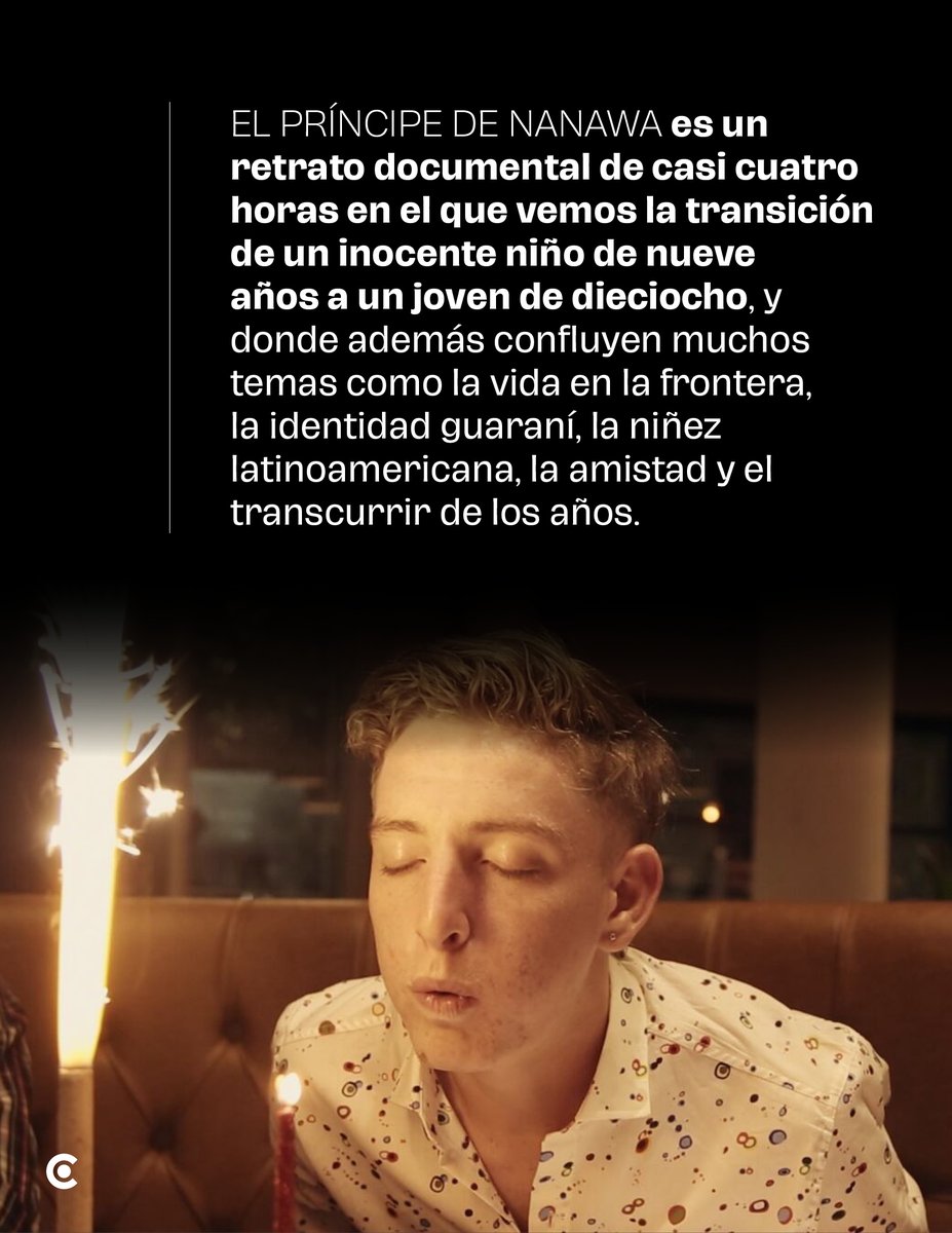 CinetecaMexico's tweet photo. EL PRÍNCIPE DE NANAWA (2025) 🎬 es un documental que narra la transición de la infancia a la adultez de Ángel, un niño que habita en Nanawa, un punto clave de comercio y turismo entre Paraguay y Argentina. 

✒️ En palabras de Wachito Ruíz, en el documental de Clarisa Navas confluyen temas como la vida en la frontera, la identidad guaraní, la infancia latinoamericana y el paso del tiempo. 

Lee el texto completo en el número 507 del Programa Mensual, anclado en nuestro perfil. 📖