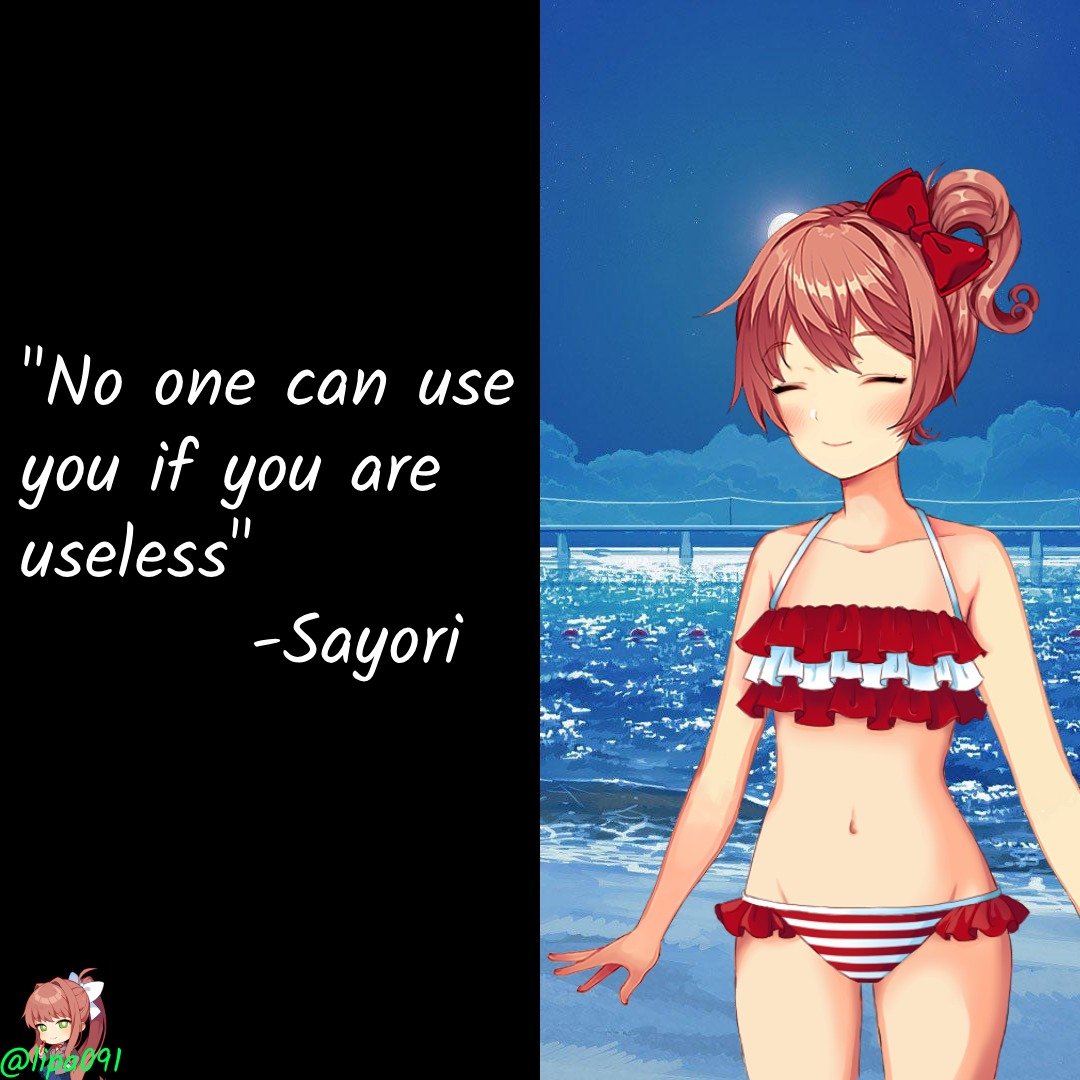 Lipa091's tweet photo. Sayori's tip of the day~ https://t.co/pk8AZhJM6M