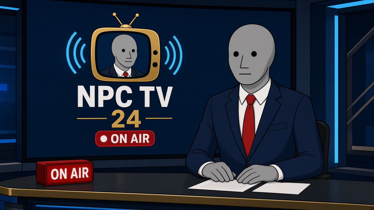 NPCtv24's tweet photo. The show of today was a success. 

Thank you $NPC’s viewers. 

See you in the next. 

And remember, HIGHER. 🟢

- Ted NpcKoppel, 
       NPC TV 24 https://t.co/BRSeYNB0IK