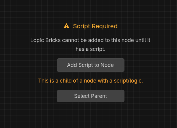BriThe3DGuy's tweet photo. My students were constantly forgetting to add a script to their nodes or adding logic bricks to the root's children. I added this so there can be no mistakes. (Though, I'm sure they'll find a way...) 

#Godotengine #visualscripting #gamedev https://t.co/zLOFY0fEaf