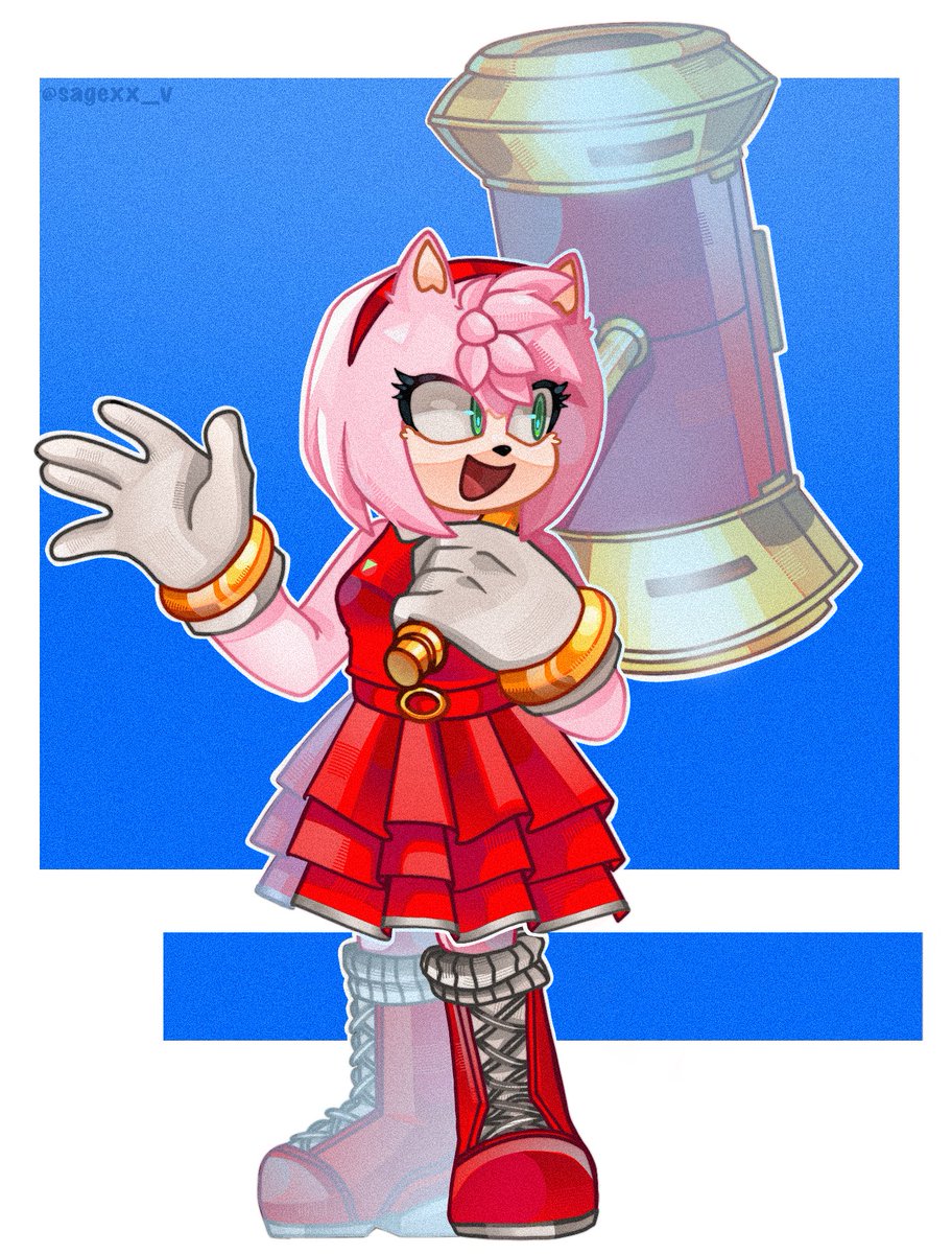 sagexx_v's tweet photo. I really loved the movie Amy design they ended up with!
#SonicMovie4 #AmyRose https://t.co/LPuzLabRgL