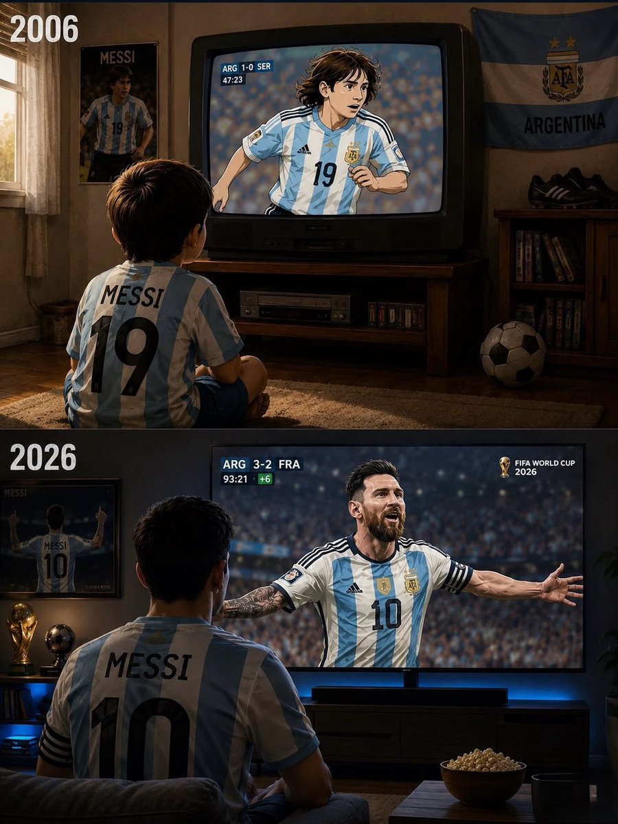 Abokr10's tweet photo. شكرًا ليونيل أندريس ميسي 🇦🇷

كبرنا معاك يا ميسي من أول مباراة دولية لاخرى لحظة في نهائي كأس العالم. 

عشنا معاك كل لحظة جميلة وكل لحظة سيئة 

في عز الصعوبات أنقذت الأرجنتين ولم تغب شمسها أبدًا عن كأس العالم. 

الحظ حرمك الكثير ، لكن الله منحك أفضل إنجاز في أفضل نسخة كأس عالم في قطر.

أتذكر كل لحظة في كوبا أمريكا 
وكل لحظة في بكين  
وقبلها أيام التألق في مونديال الشباب 

أتذكر كيف تحملت الانتقادات وصبرت حتى حققت المجد في ماراكانا بأفضل أداء فردي للاعب طوال تاريخ كوبا أمريكا.

أما عن ذكريات لوسيل لن تكفي حروف التطبيق لوصفها فهي أعظم بطولة حققتها وأغلقت كل تفصيلة في اللعبة

وختمتها بأفضل أداء بعمر 39 قبل شهر في أمريكـا

الحمدلله أننا عشنا في زمن ميسي واستمتعنا معاه طوال العشرين عام

يالها من رحلة لن يكون لها مثيل في كرة القدم.  

🐐