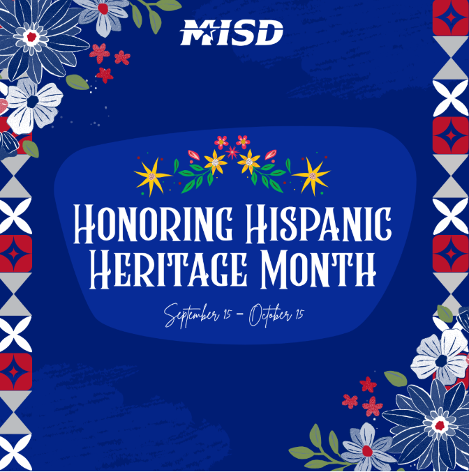 DrSDHoward's tweet photo. September 15 marks the start of Hispanic Heritage Month! We look forward to celebrating the rich traditions, leaders, and cultural history that enrich our @Midland_ISD schools and West Texas community every day. 🌟 #HispanicHeritageMonth https://t.co/CSYjRzB3BA