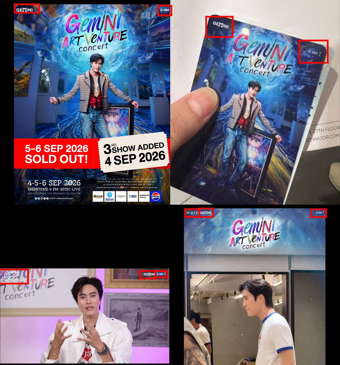 callmem4may's tweet photo. ถ้าจะเคลมตัวเองเป็นค่ายอันดับหนึ่งค่ายอื่นเค้าคงเป็นอันดับฮัลโหลอีก200ค่ายค่ะพี่ เรื่องโลโก้ค่ายเพลงก็อีกหนึ่งความงง มาตรฐานการทำงานและ CI ของงานนี้อยู่ที่? 

 โปสเตอร์โปรโมตหลัก: ไม่มีโลโก้ RISER
 บัตรแข็งคอนเสิร์ต: ไม่มีโลโก้ RISER
 รายการโปรโมตของค่าย: ไม่มีโลโก้ RISER
 คลิป Countdown นับถอยหลัง: มีโลโก้ RISER โผล่มาเฉย นึกจะใส่ก็ใส่ นึกจะไม่ใส่ก็ไม่ใส่ ?
เคยมีสักงานไหมที่ทำให้มันดีได้โดยที่ฟคไม่ต้องมานั่งตั้งคำถาม