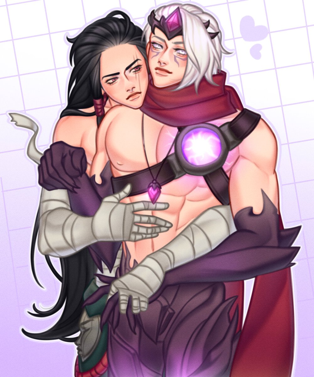 VarusDaily's tweet photo. Yone x Varus! 

commission. https://t.co/dQuyKvA63d