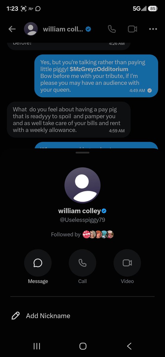 MistressOfSoulz's tweet photo. Here's another "I only pay with Check" scams. Heads up everyone. https://t.co/6gno7ibner