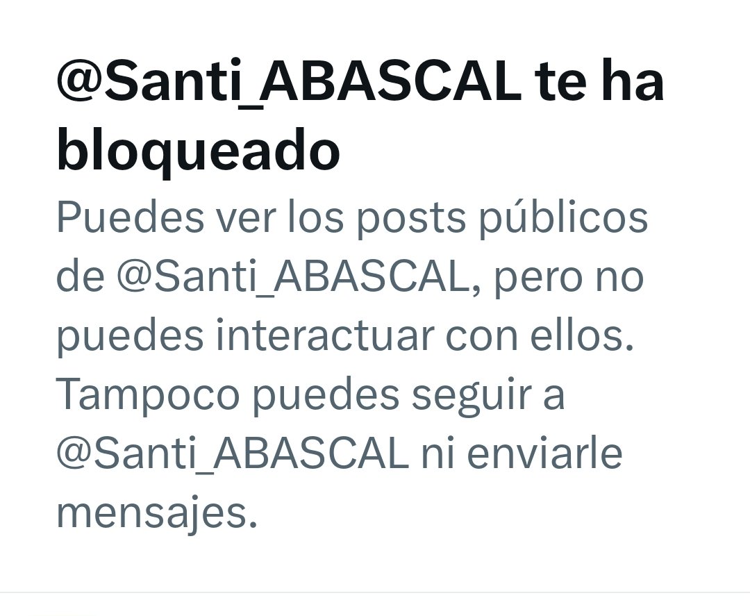 josevico4's tweet photo. Me ha bloqueado @Santi_ABASCAL JAJAJAJA.

Solo le he llamado cobarde por no atreverse a hablar del ático de Ayuso.
O sea, lo que es. https://t.co/dwYelZe8mq