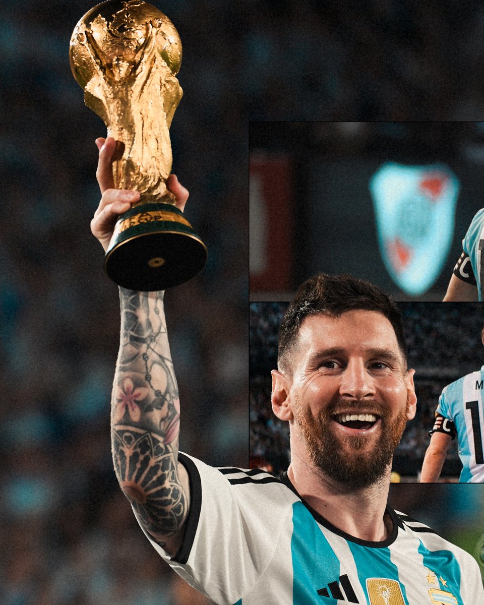 RiverPlate's tweet photo. Una historia 𝐌𝐨𝐧𝐮𝐦𝐞𝐧𝐭𝐚𝐥 con la Selección Argentina, capitán 🇦🇷🔟❤️ https://t.co/LHl01VLcUL