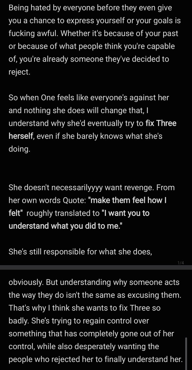 Chanyadrawstuff's tweet photo. I really do understand One here, and this hits me personally. https://t.co/BcdtfAQwu5