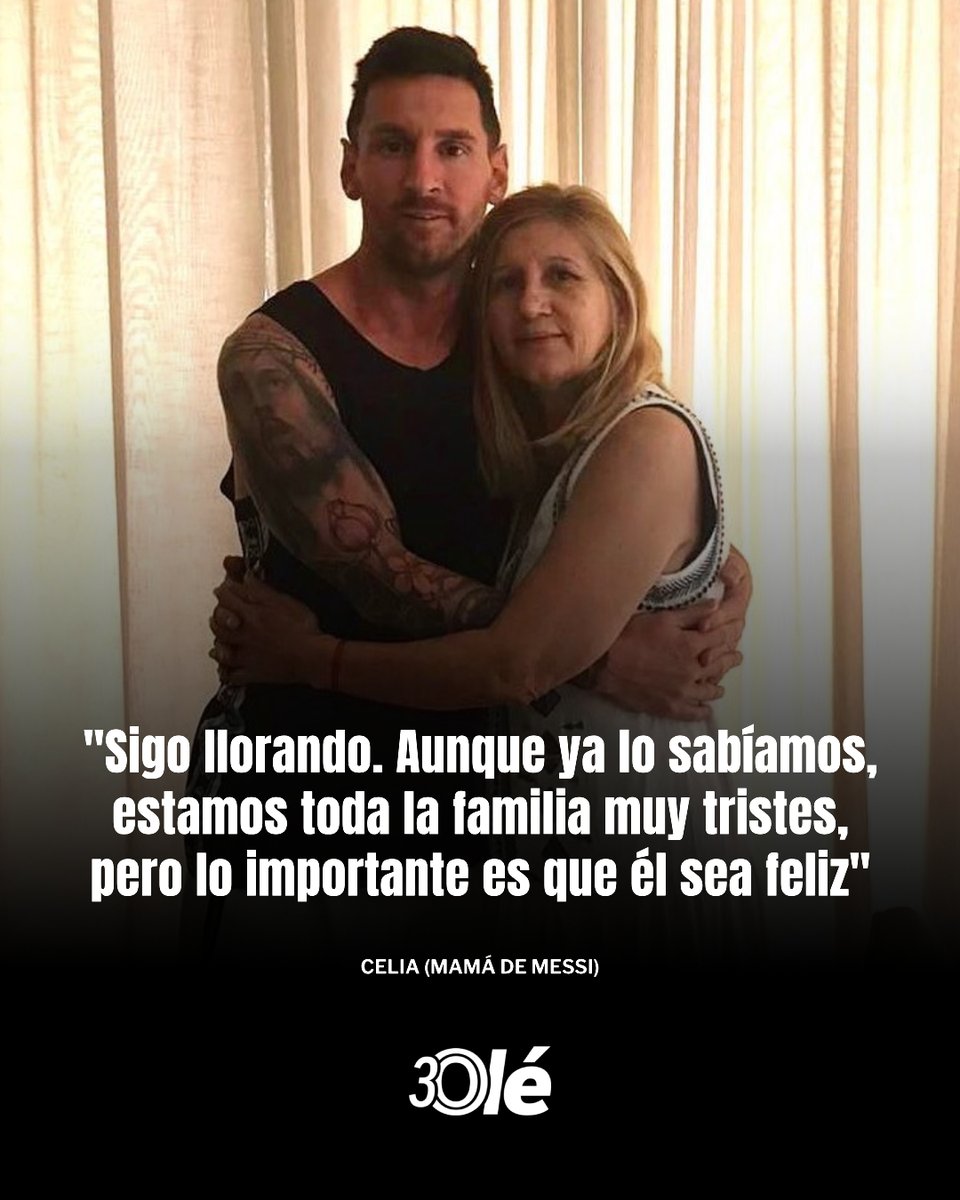 DiarioOle's tweet photo. Celia, la mamá de Messi, tras el retiro de su hijo de la Selección Argentina❤️

🎙️América TV https://t.co/zZxSCWiT8B
