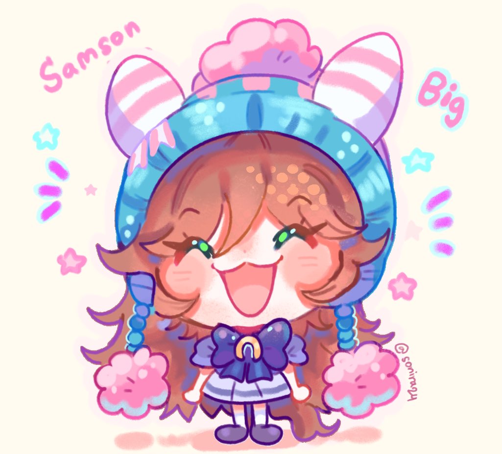 sonira24's tweet photo. Samson Big is a smol bb https://t.co/XkCmnr5UpM