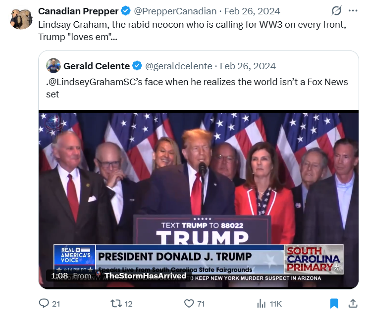 PrepperCanadian's tweet photo. Me, when Alex Jones was claiming Trump was the savior. 

Stop listening to these people. https://t.co/5JqrIW3Yq6