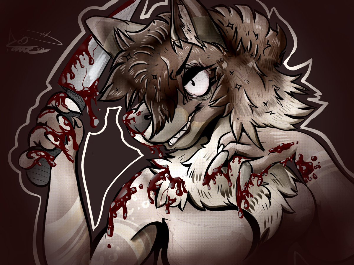 ROVUL6's tweet photo. Let me know what Chu think!! I finally rendered a drawing 😅
#furry #art #horror #gore https://t.co/mscKSad4UF