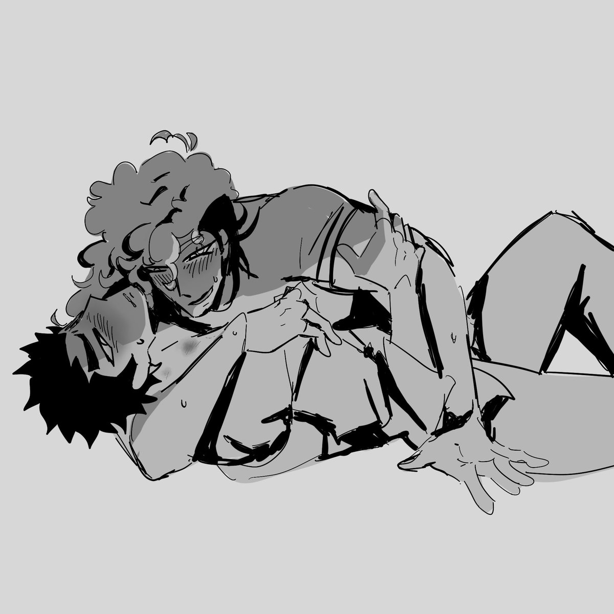 Inked__Paper's tweet photo. //sugjestive 

Oh I guess I should also show this piece I drew for his birthday too….
#ishimondo https://t.co/75xHCWxyUi