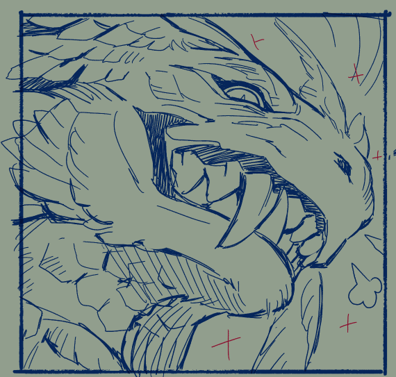 Nx6Art's tweet photo. ill start by sketching out all the icons first to make the rest of the process faster hahaha 
there's a lot of teeth going on here🧐 https://t.co/VVEeV0zssX