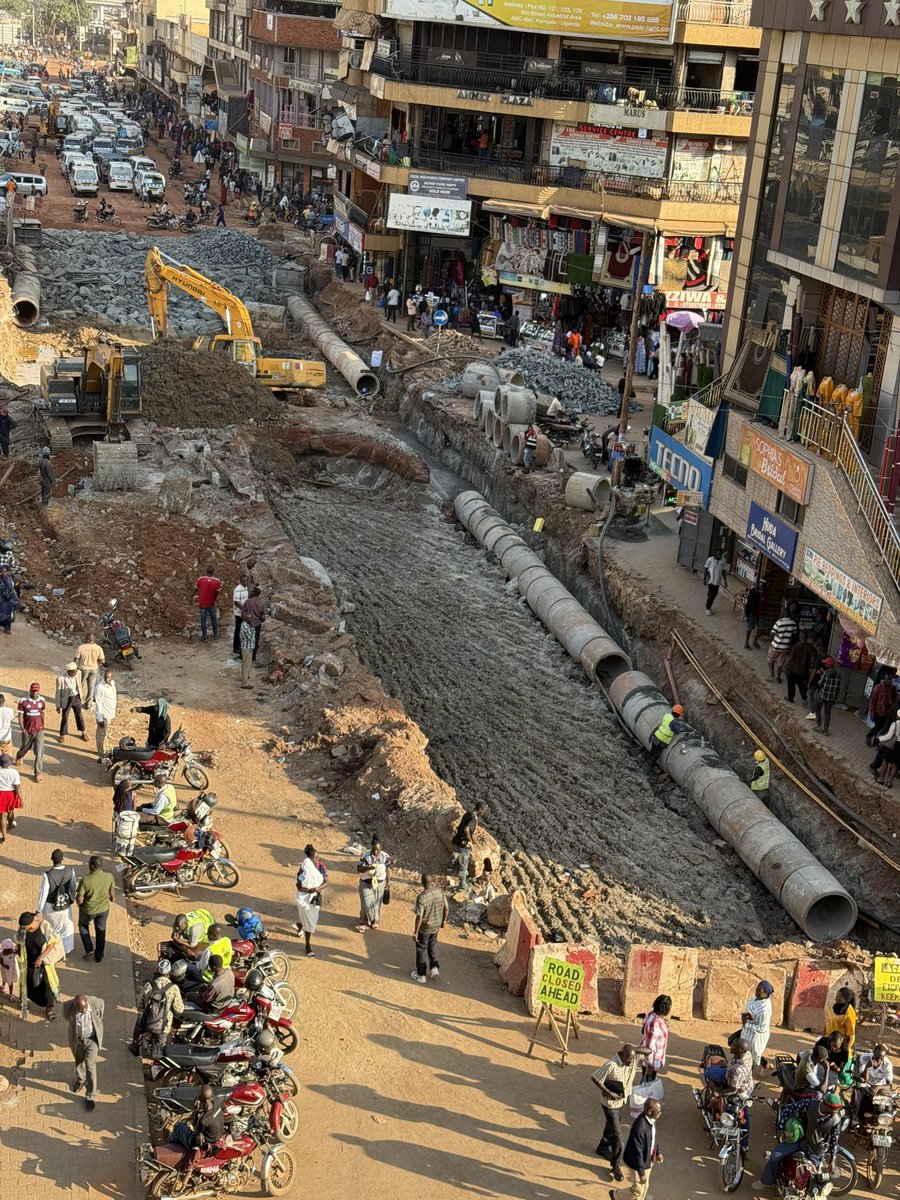 erich_mboowa's tweet photo. Kampala is now a construction site.

There is an ongoing construction project in almost every division that makes up the city. One thing that appears not to have received enough attention when many of Kampala’s roads were constructed years ago is the issue of proper drainage.

Today, however, you can notice something different. Almost every major road project in Kampala now begins with the construction of drainage systems before the road itself is worked on.

photo credit: @IvanAtuhairwe01