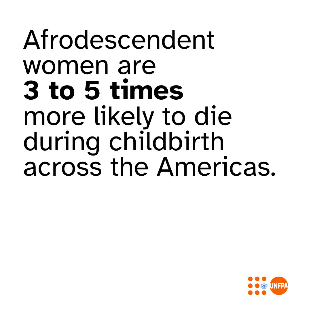 UNFPA's tweet photo. People of #AfricanDescent are still enduring glaring inequalities in health, rights, and opportunities.

See how @UNFPA is dismantling these barriers and advancing inclusive care for all: https://t.co/od6gJNHc3O

#FightRacism https://t.co/K5xl1LA4Lk
