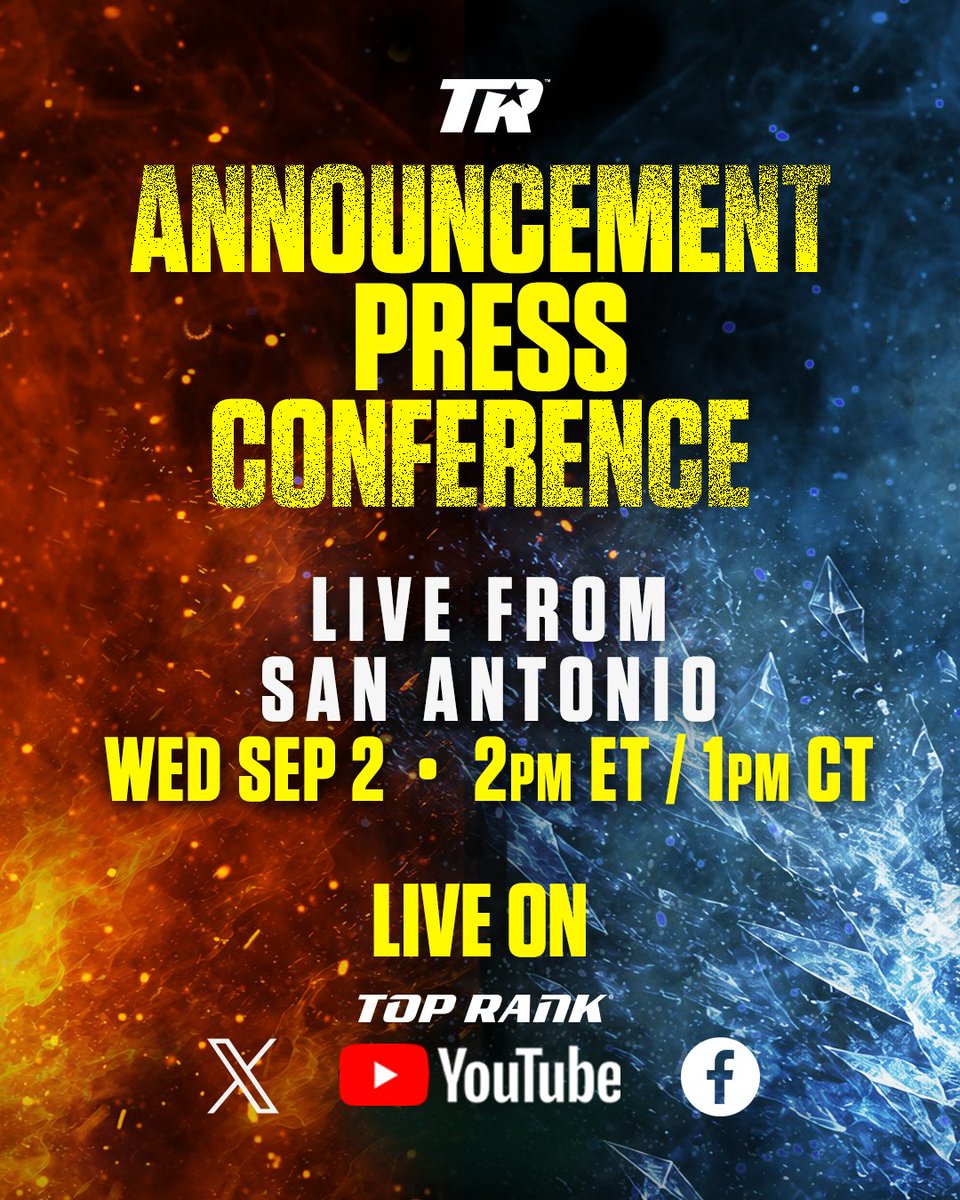 trboxing's tweet photo. Fire meets Ice...

Announcement press conference Wednesday 🤫🍿 https://t.co/OW1VQxYBlJ