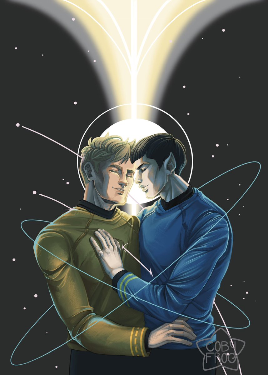 cobyfrog's tweet photo. ✨ART✨

Some #Spirk to start the week!

#startrek https://t.co/k3I1RiPYzS