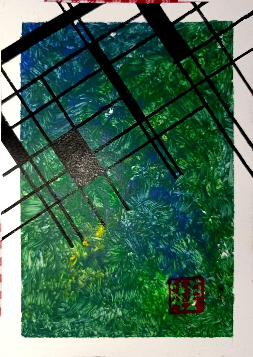 Imendigon's tweet photo. Bosque de señales
Serie Arquitectura del Desborde
 
 #artecontemporaneo
 #contemporaryart
 #abstractpainting
 #contemporarypainting
 #geometricabstraction
#abstractart
#colorfieldpainting
#processpainting
#visualstructure
#artcollector
#fineartcollector
#emergingartist https://t.co/J7ClbFqKaa