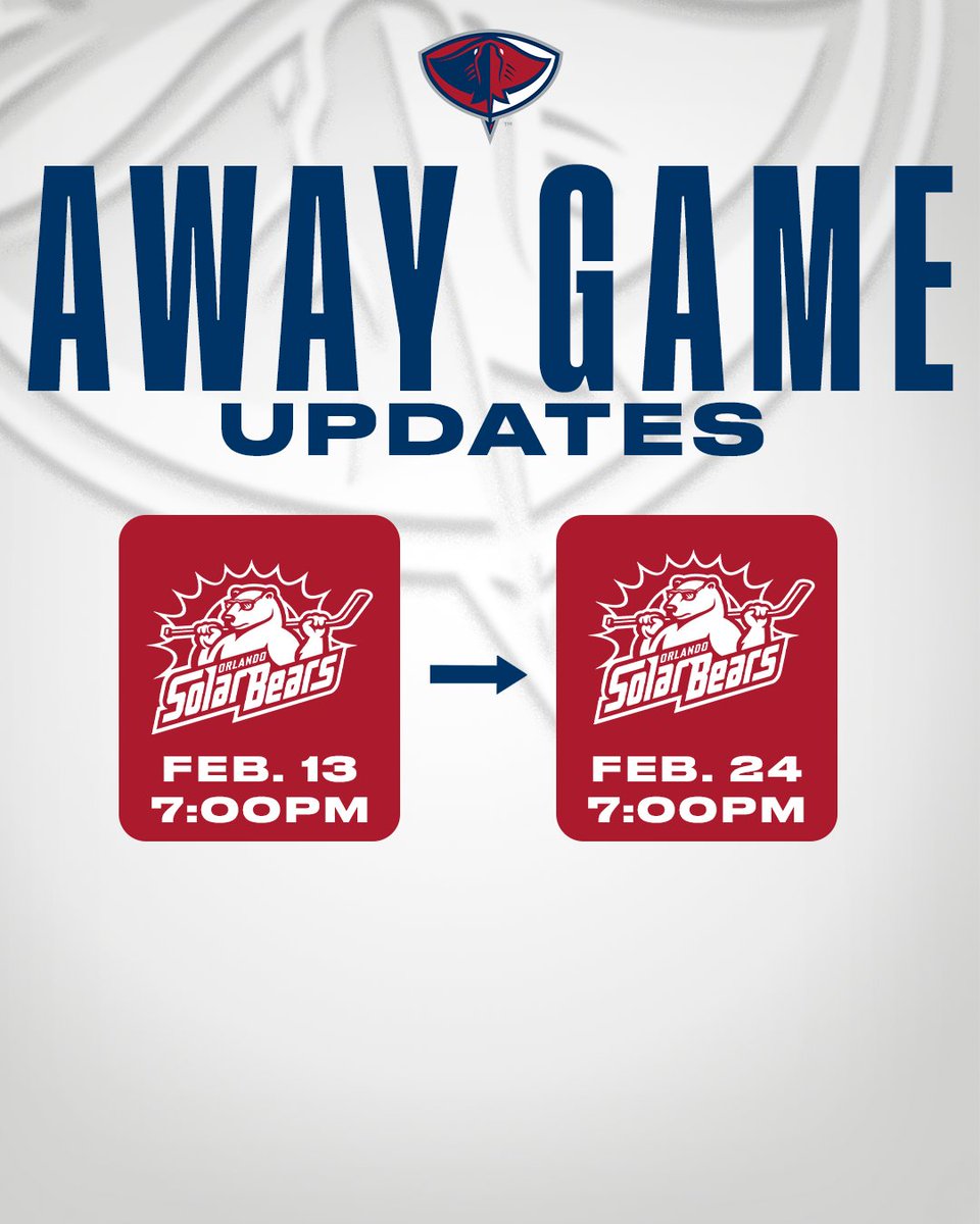 SCStingrays's tweet photo. Hey fans, we have a few updates to our away schedule!🚨

🗞️ Read here for more info: https://t.co/rQ4gKBmgv2 https://t.co/RM9BTUYlZT