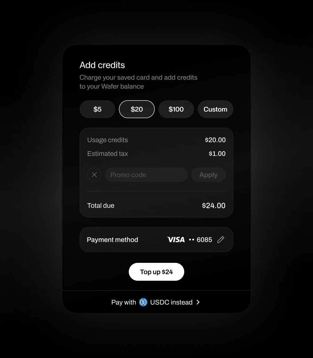 kazarov_d's tweet photo. UI exploration for Wafer https://t.co/itwRq6A1JR