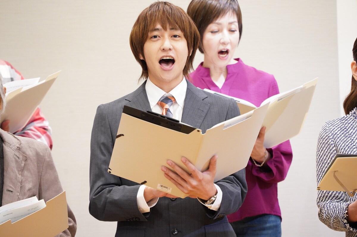 stage_natalie's tweet photo. 【会見レポート】八乙女光が合唱コンで悟った「違いこそ武器」片岡鶴太郎は歌指導にやる気「スクラップ アンド コーラス」
https://t.co/nMpJMtONIq

熊谷彩春・吉高志音・Bigfumi・黒田こらん・冴木杏奈・南野陽子も登壇

#スクラップアンドコーラス #SaC https://t.co/cNoXK8M56U