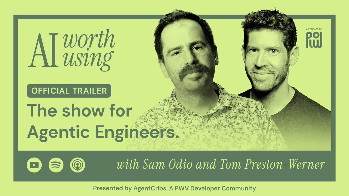 aiworthusing's tweet photo. Real engineers install their tools on camera. Unedited, first try, whatever breaks stays in.

See how people are actually working with AI: https://t.co/DByZis2Y17

Podcast launches tomorrow.

Link to official trailer in comments.

#AITools #BuildInPublic #OpenSource https://t.co/PTej9CToZQ